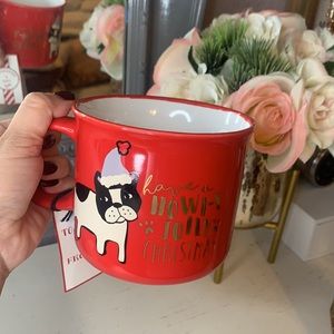 Christmas dog mug